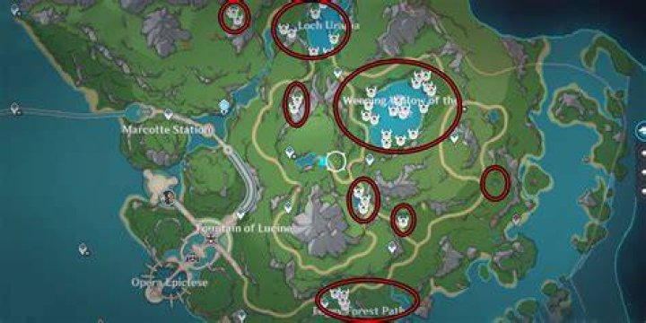 All Lakelight Lily Locations and Best Farming Route in Genshin Impact | Where to Find the Main Ascension Material for Furina All-Lakelight-Lily-Locations-in-the-South-Portion-of-Erinnyes-Forest