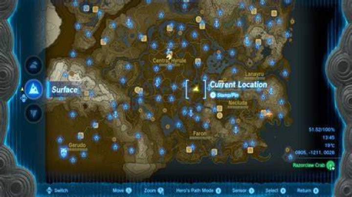 Best Amber Farming Locations in Zelda Tears of the Kingdom (TOTK) Battle-Talus-Location-5