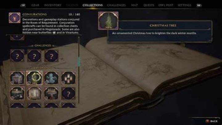 Can You Get Decorations Before the Holiday Seasons in Hogwarts Legacy? Christmas-Tree-Spellcraft