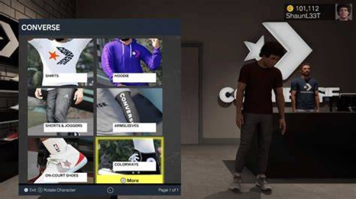 NBA 2K23 Clothing Guide: Where to Buy Socks, Accessories, Shoes, and More Customization Items Converse-Store-NBA-2K23