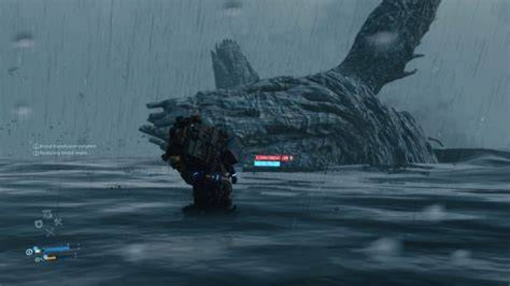 Death Stranding Crossing the Tar Belt
