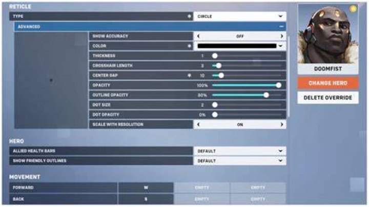The Best Doomfist Crosshair in Overwatch 2 Doomfists-Crosshair-Settings