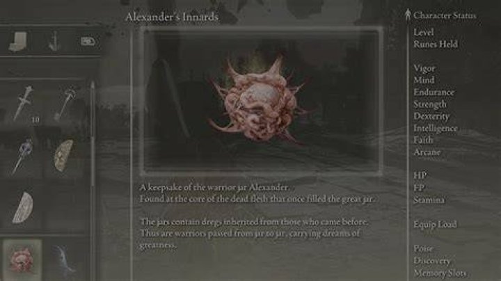 Elden Ring Alexander Innards