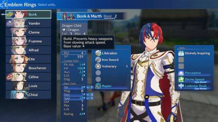 What Does the Build Stat of a Character Mean in Fire Emblem Engage Fire-Emblem-Warriors-Build-Stat-Hovered