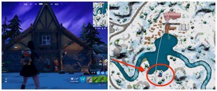 How to Visit Crackshot's Cabin When the Floating Loot Island Appears in Fortnite fortnite-Crackshots-Cabin-location