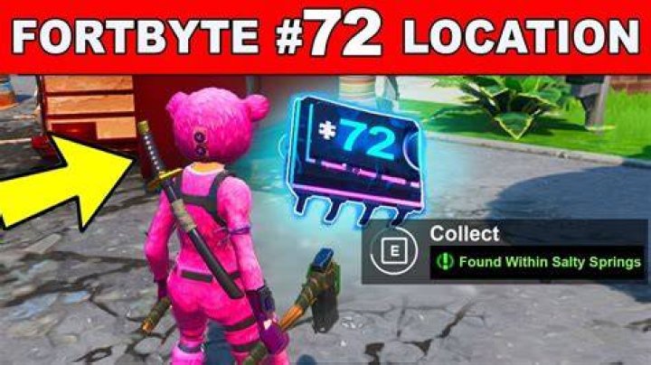 Fortnite Fortbyte 72 location
