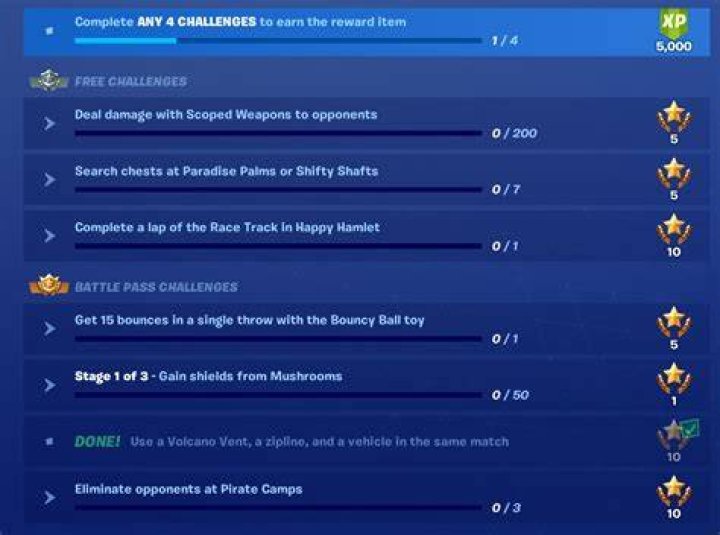 Fortnite Week 8 Challenges