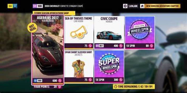 forza horizon 5 forzathon shop not working