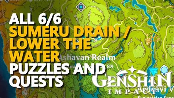 Genshin Impact: How to Drain the Sumeru Water and Unlock Fragment of Childhood Dreams Domain Genshin-Impact-Sumeru-Water-Drain-Puzzle-Seelie-Follow
