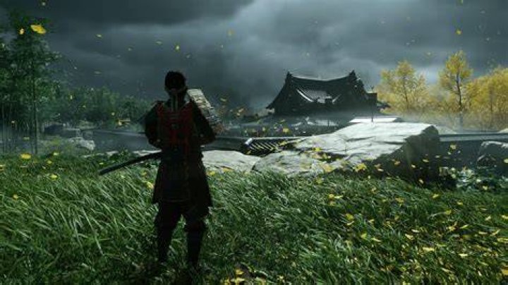 Ghost of Tsushima katana foreground