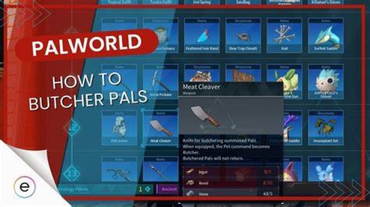 Palworld: What to Do With Extra Pals? How-to-Butcher-Pals-in-Palworld