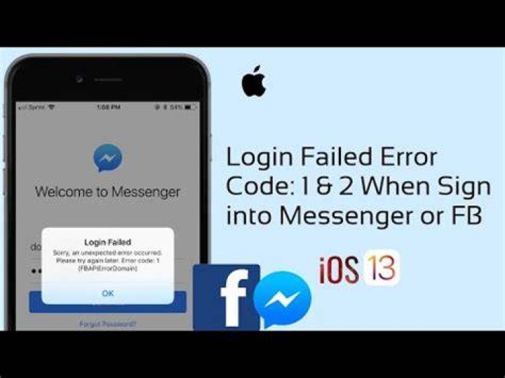 iPhone fbapierrordomain error 1