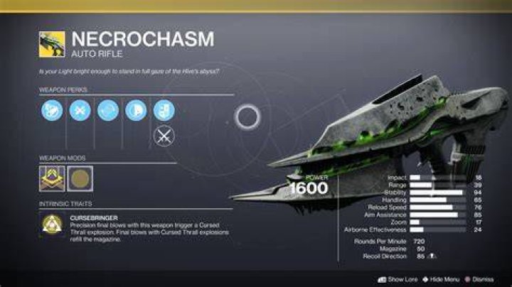 How to Get Necrochasm in Destiny 2 | Perks, Catalyst, and More Necrochasm-Stats-Destiny-2