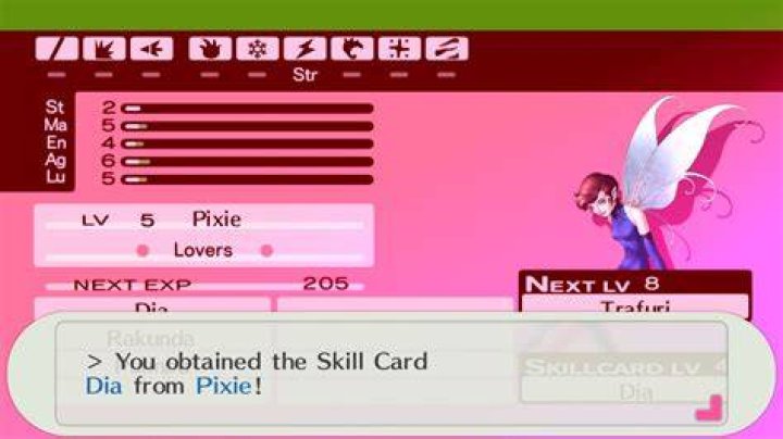 How to Create Jack Frost with Dia in Persona 3 Portable Persona-3-Portable-Pixie-Dia-Skill-Card