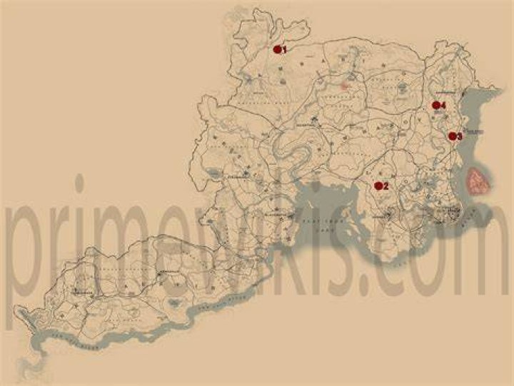 Red Dead Redemption 2 Poisonous Trail Map - Location 1