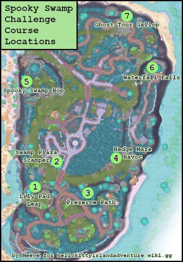 All Gudetama Locations in Hello Kitty Island Adventure spooky-swamp-location