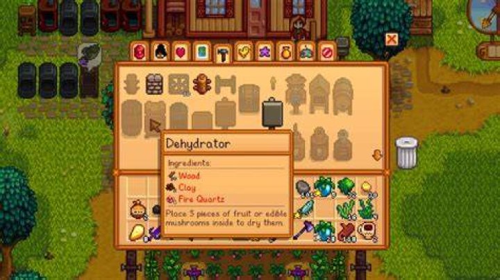 Stardew Valley Dehydrator Recipe