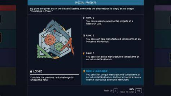 Starfield Special Projects Leveling Guide | How to Craft Uncommon, Rare, and Exotic Manufactured Components Starfield-Special-Projects-Leveling-Guide
