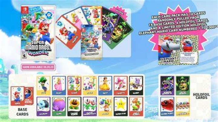 Super Mario Wonder Trading Cards Value Walmart Price Trade Worth Elephant Holofoil