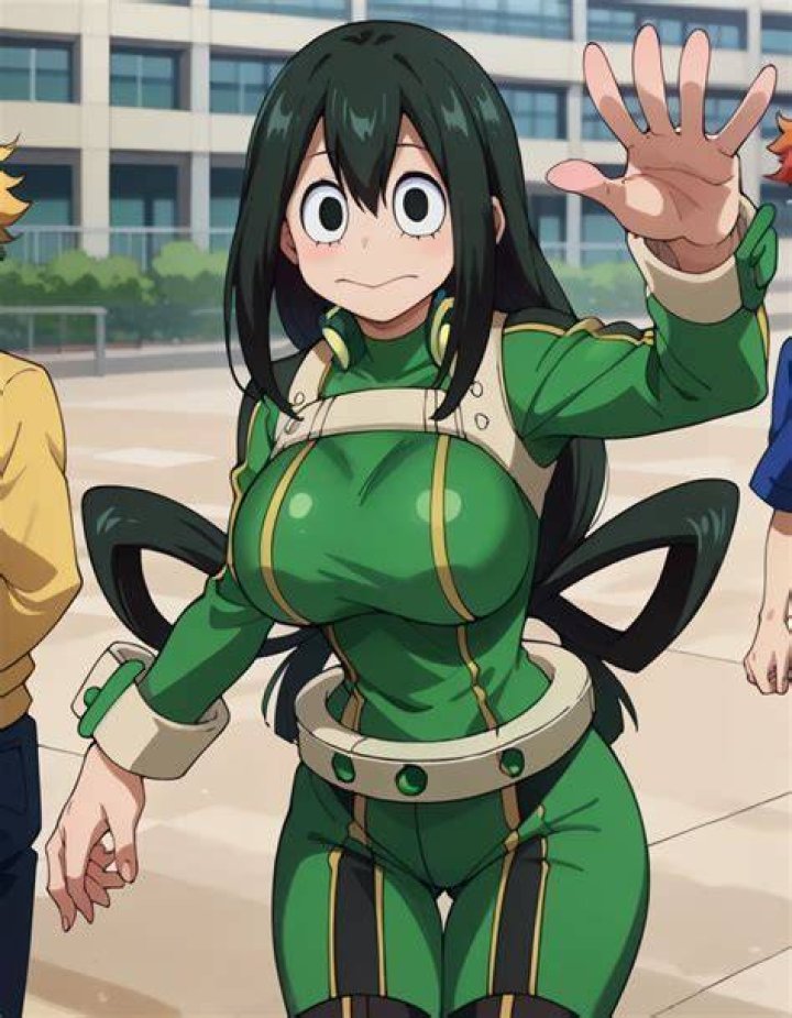 All My Hero Academia Characters' Ages, Heights, Birthdays, and Zodiac Signs Tsuyu-wearing-her-costume