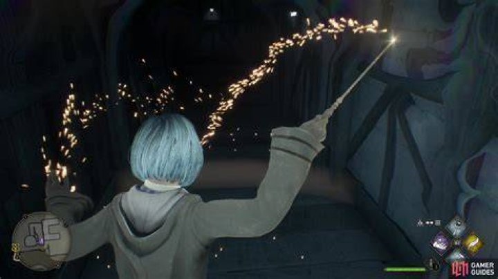 How to Mount Broom in Hogwarts Legacy Using-the-Revelio-Spell-While-Flying-on-Broom