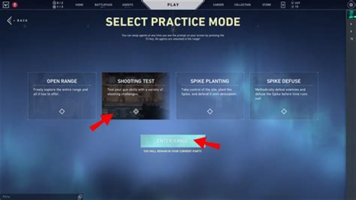 valorant practice range how to use practice mode