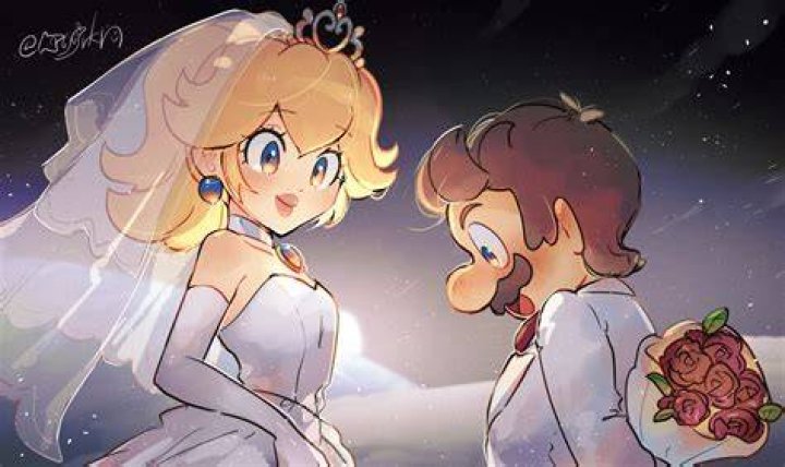 video game couples mario peach
