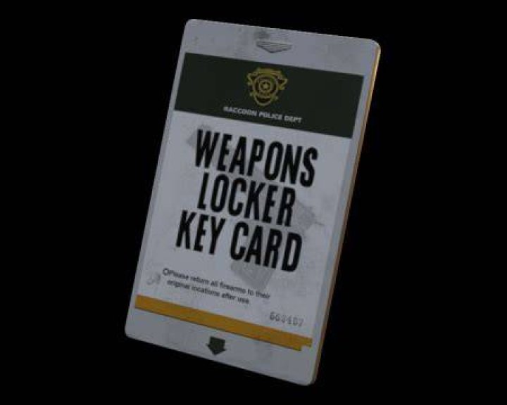 weapons locker key card