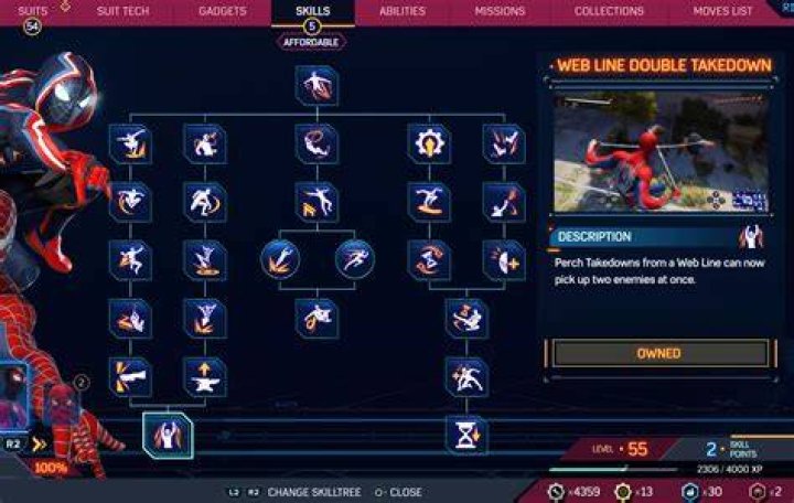 How to Complete The 'Slack Line' Trophy After Beating Spider-Man 2 Web-Line-Double-Takedown-Spider-Man-2