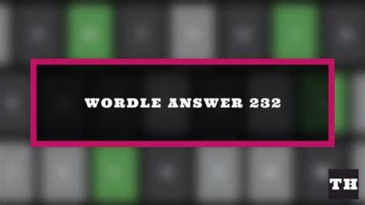wordle answer 232